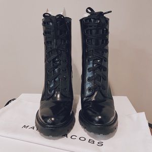 Marc Jacobs Ryder Lace-Up Leather Boots| Size 10